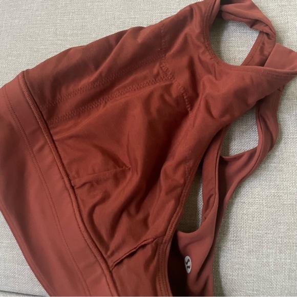 Lululemon Wunder Train Longline sports Bra Medium Support C/D Cup Date Brown 4 - Picture 8 of 9